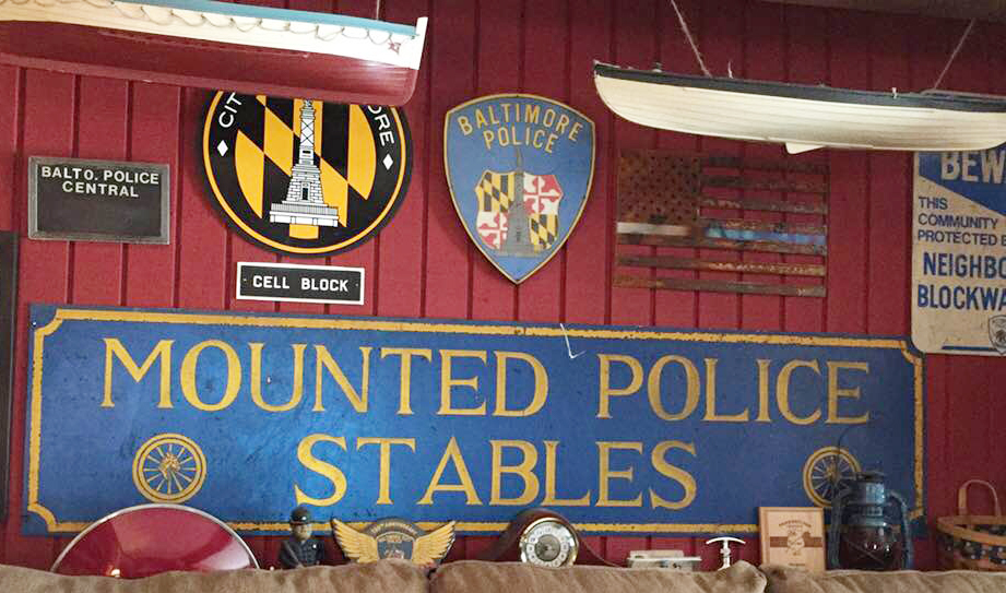 mounted sign