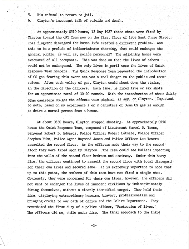 Chase St. Hostage Incident Commendation 4