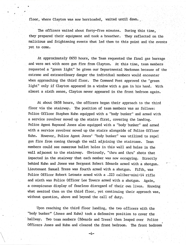 Chase St. Hostage Incident Commendation 5