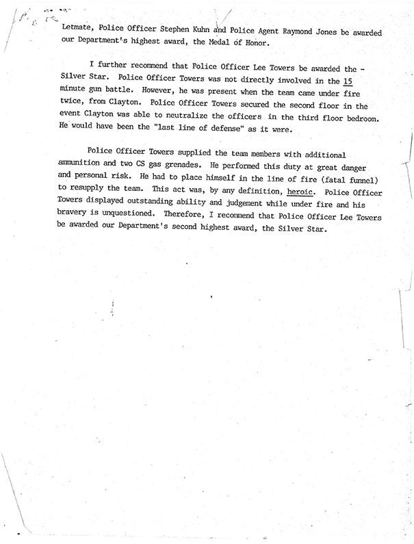 Chase St. Hostage Incident Commendation 9